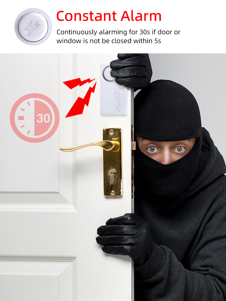 108dB Magnetic Door & Window Alarm Sensor - Image 13